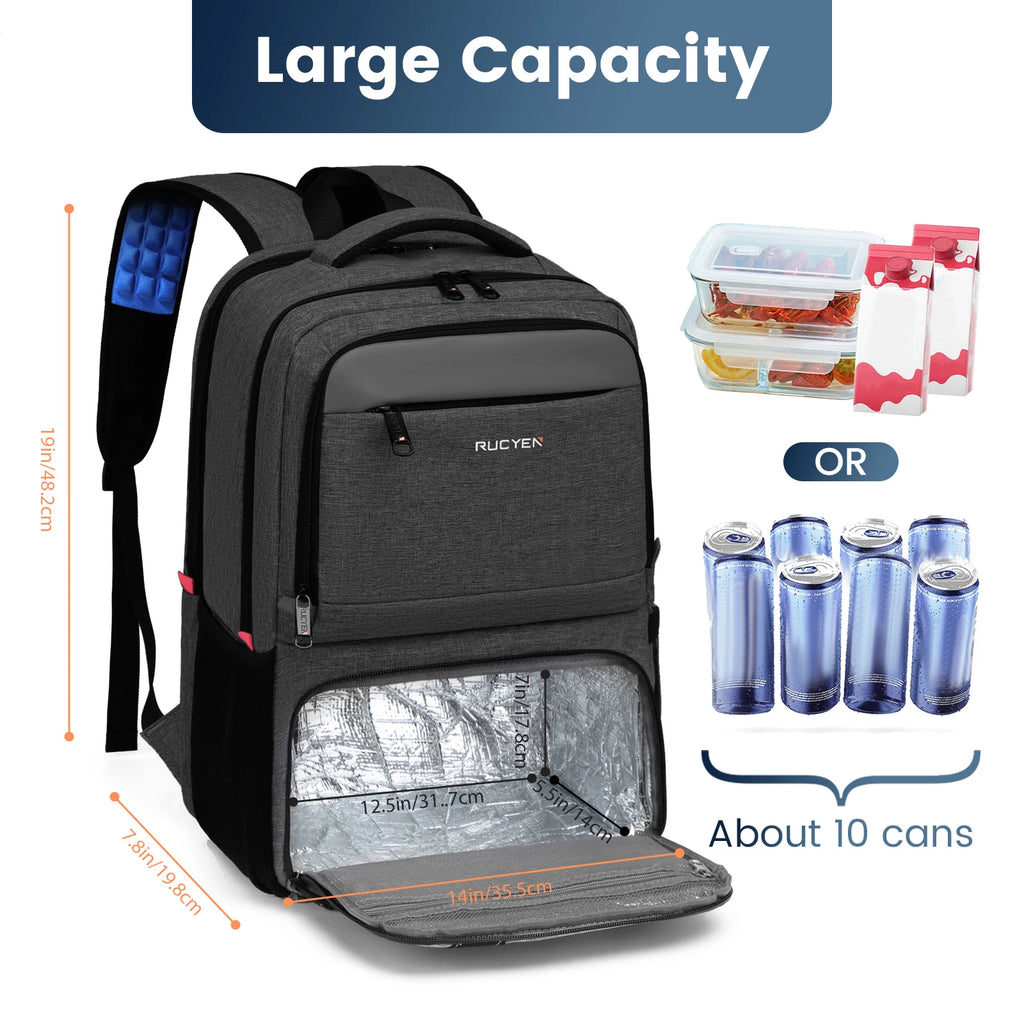2. Leak-Proof Cooler Backpack – Durable & USB-Powered