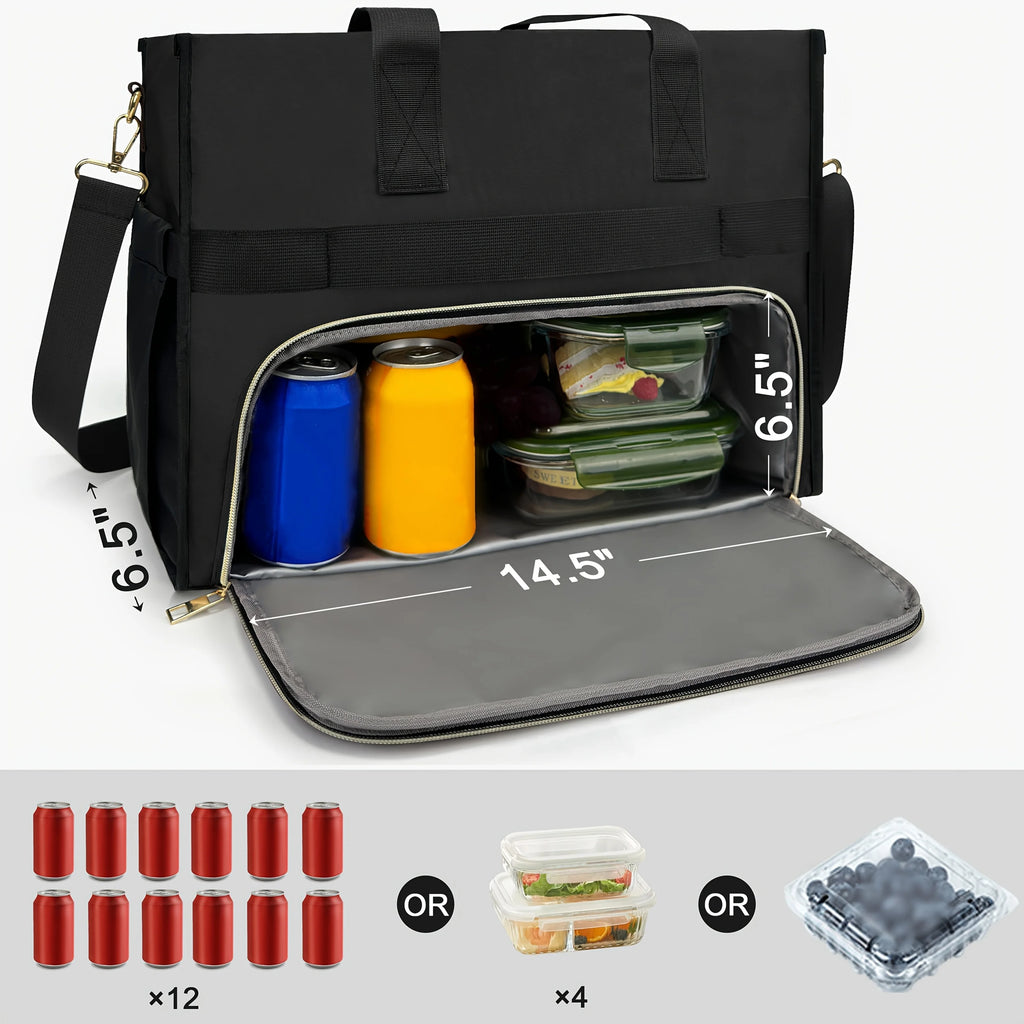 2-in-1 Laptop & Lunch Bag – Fits 15.6" Notebook + 40oz Bottle