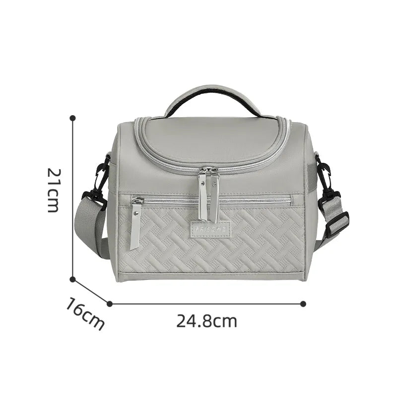 Large Insulated Lunch Cooler Bag with Shoulder Strap