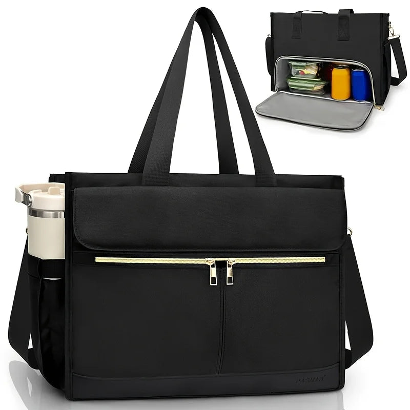 2-in-1 Laptop & Lunch Bag – Fits 15.6" Notebook + 40oz Bottle