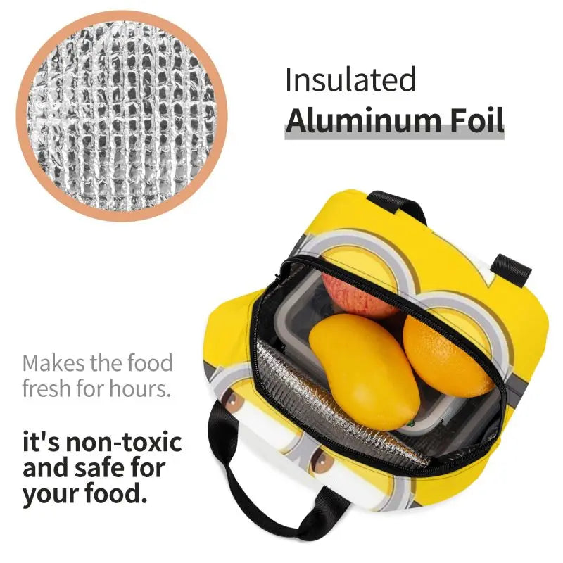 1. M-Miniones Insulated Lunch Tote – Cute & Reusable